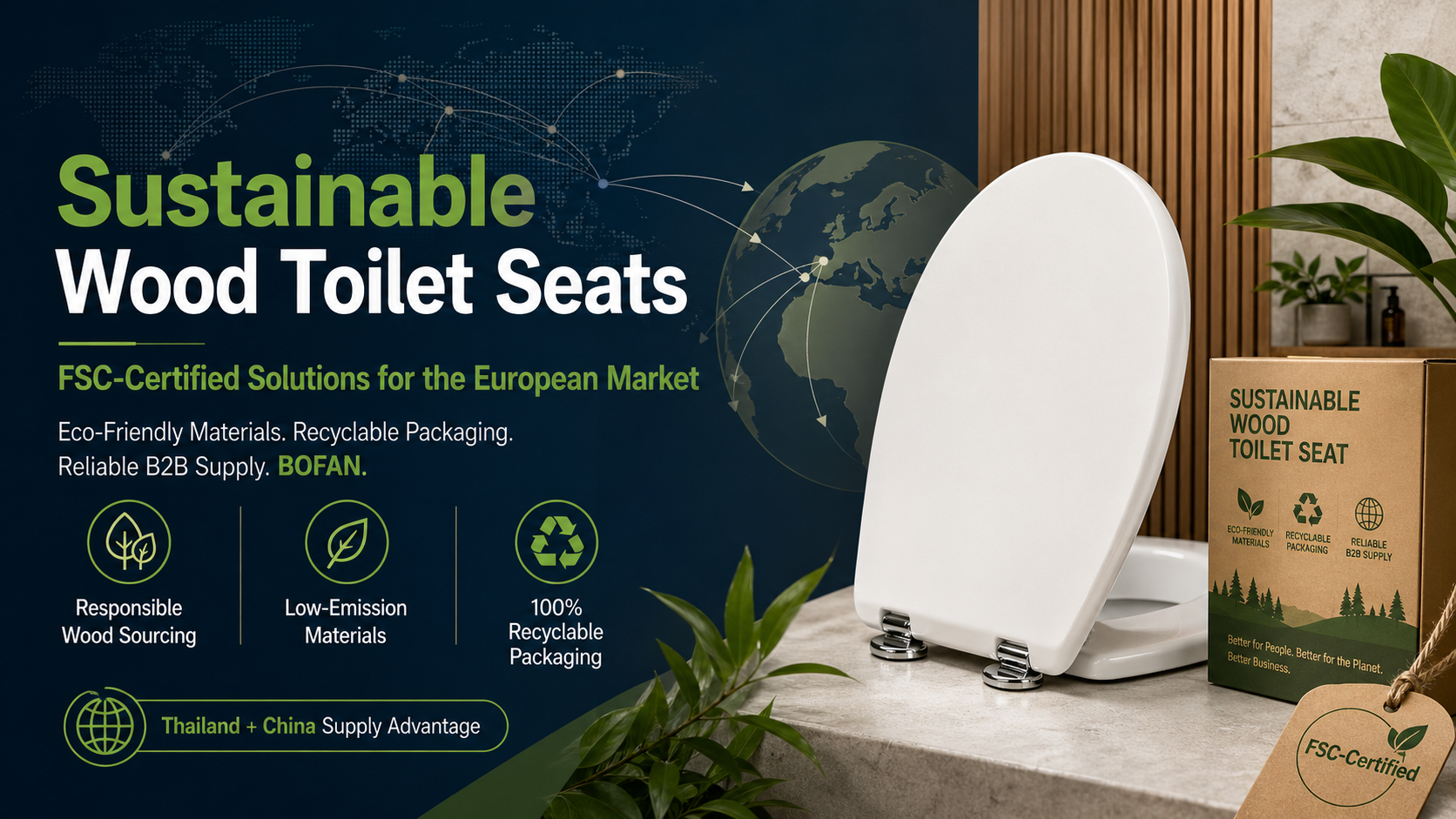 The Future of Sustainable Bathrooms: Why FSC Certified Wood Toilet Seats are the New Standard for B2B Buyers