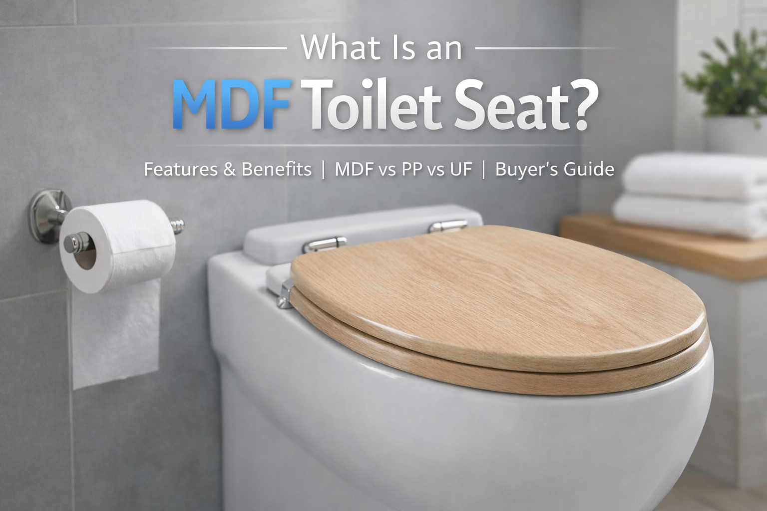 What Is an MDF Toilet Seat?
