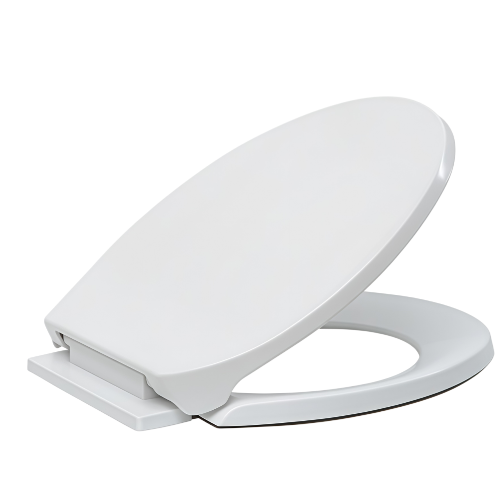 White Plastic Toilet Seat – Soft Close Quick Release PP Toilet Seat for Standard Toilets | BOFAN