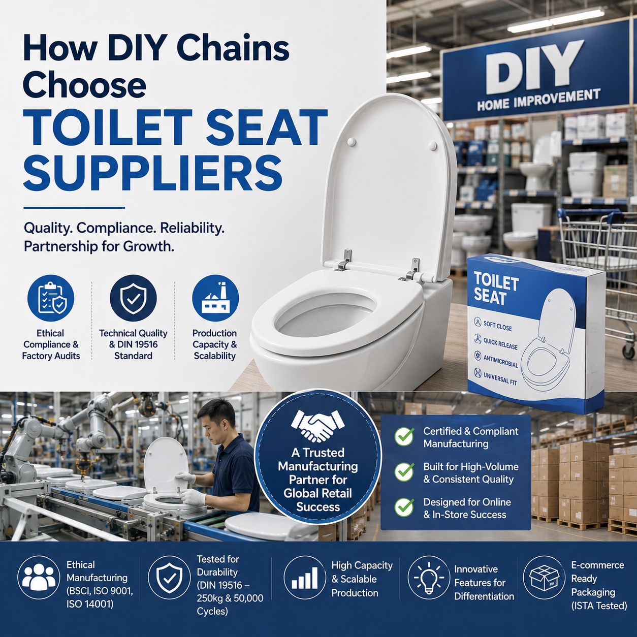 How DIY Chains Choose Toilet Seat Suppliers