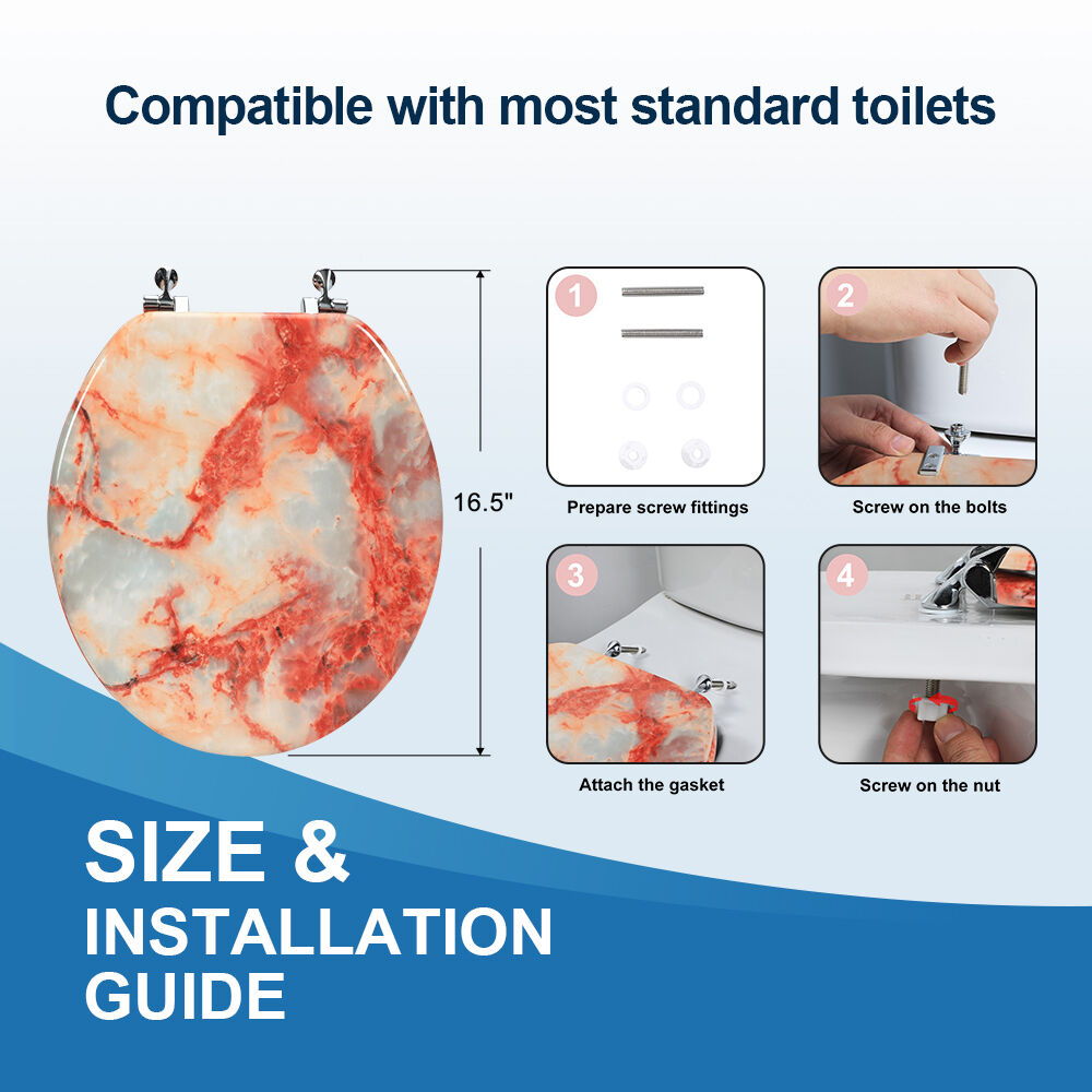 Bemis Toilet Seat Replacement - Eco-friendly Soft Close | BOFAN
