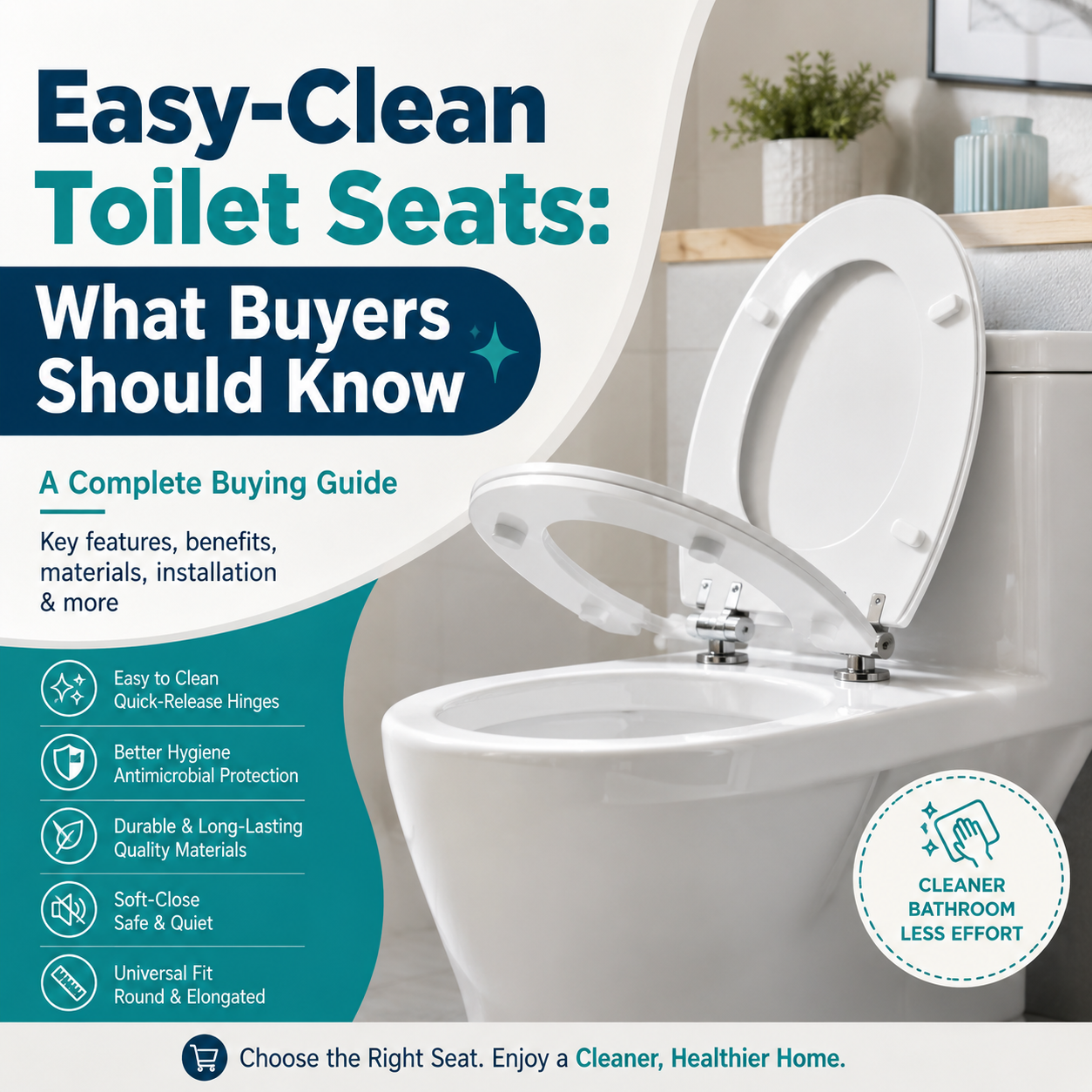 Easy-Clean Toilet Seats: What Buyers Should Know