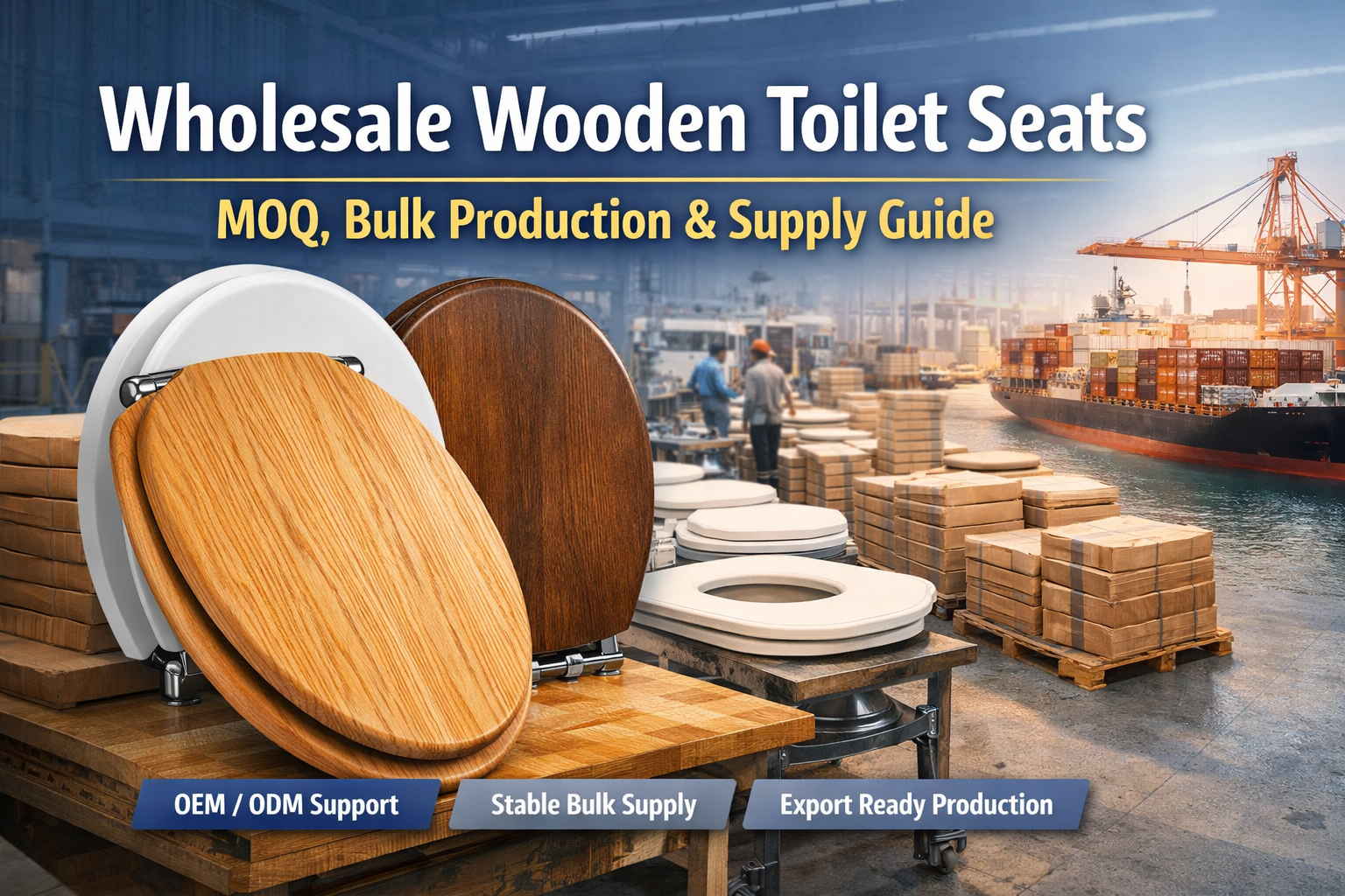 MOQ & Bulk Production for Wooden Toilet Seats: A Wholesale Buyer’s Guide