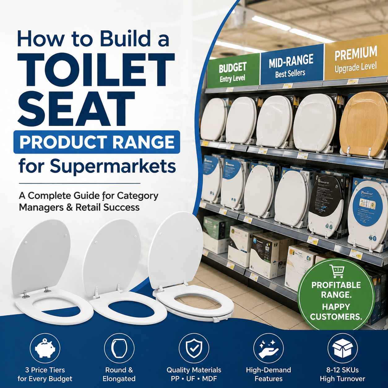 How to Build a Toilet Seat Product Range for Supermarkets