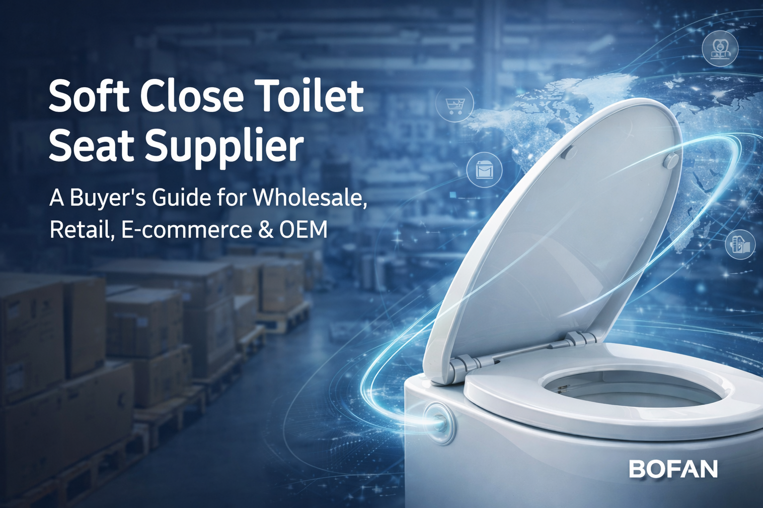 Поставщик сидений для унитаза с функцией плавного закрывания