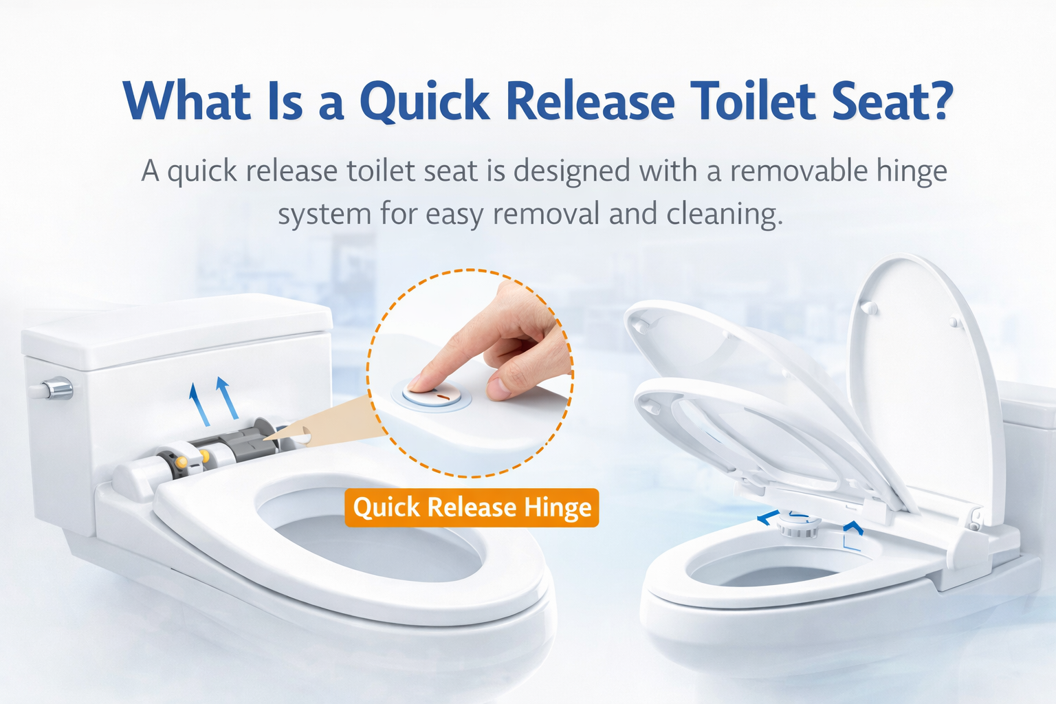Что такое сиденье унитаза с быстрым съемом?