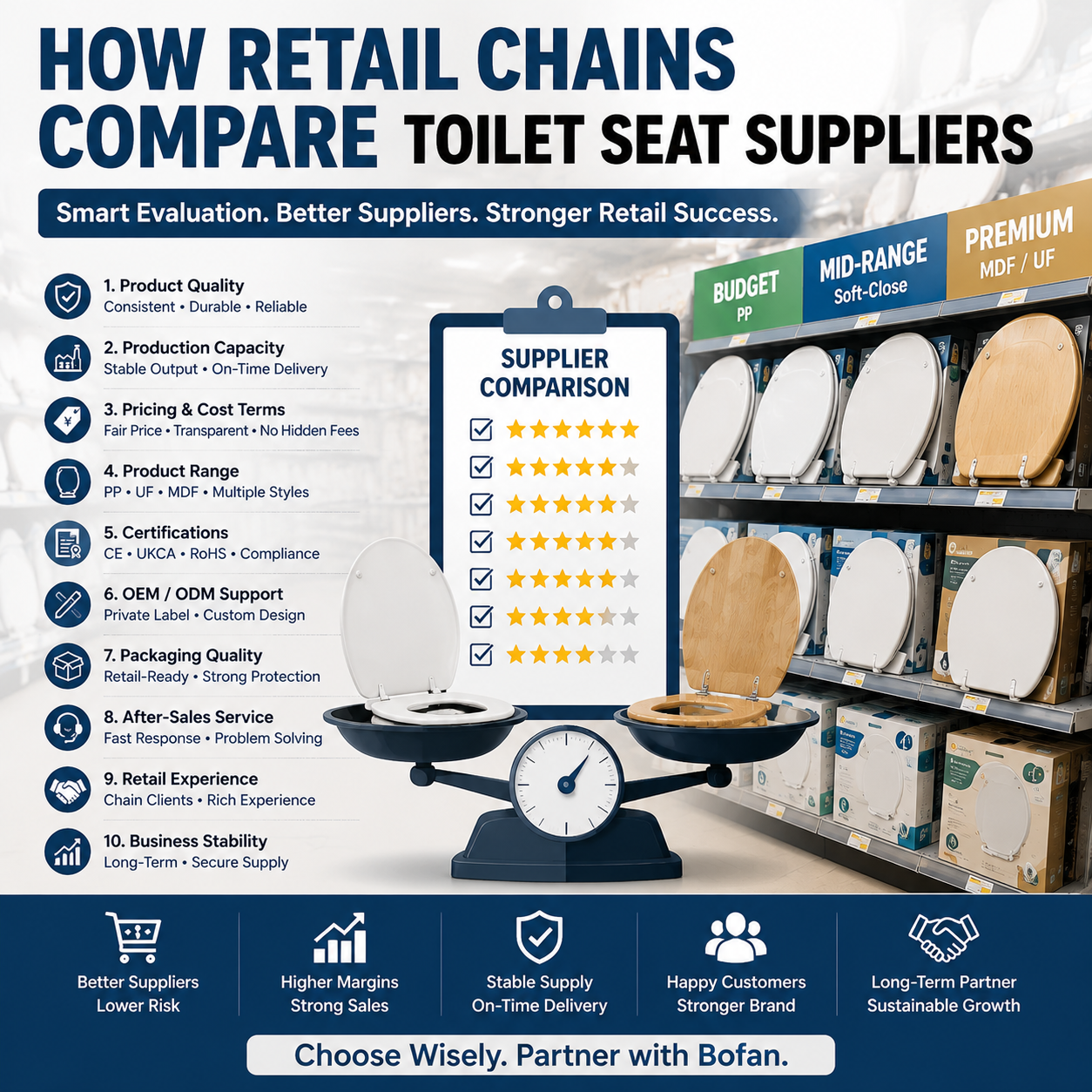 How Retail Chains Compare Toilet Seat Suppliers