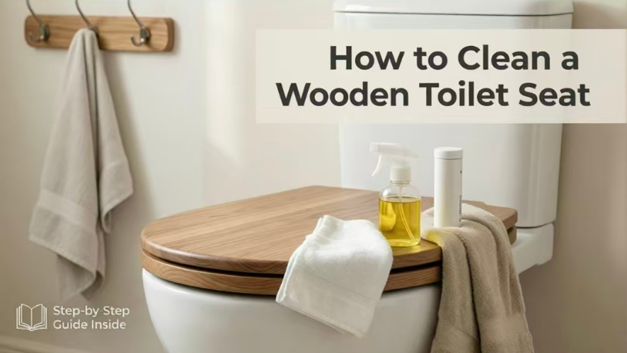 How to Clean a Wooden Toilet Seat