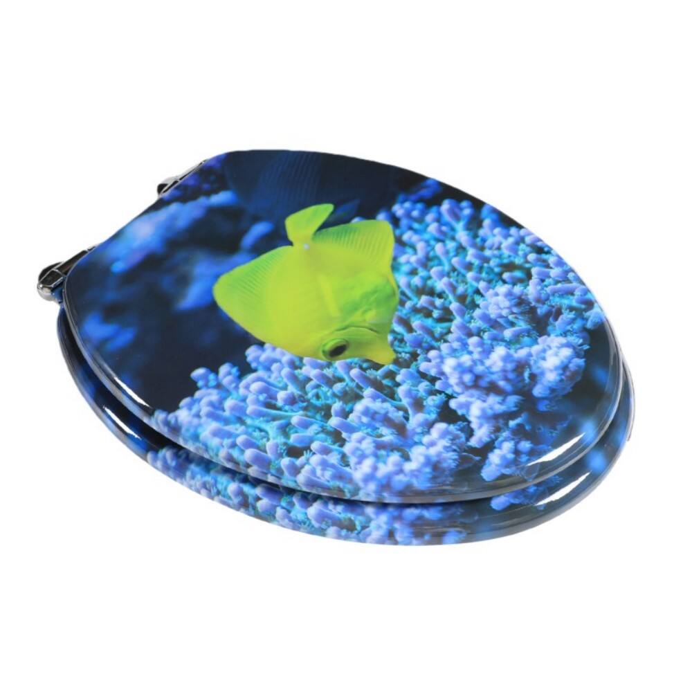 Round Wood Toilet Seats – Elongated Soft Close Engineered MDF | BOFAN