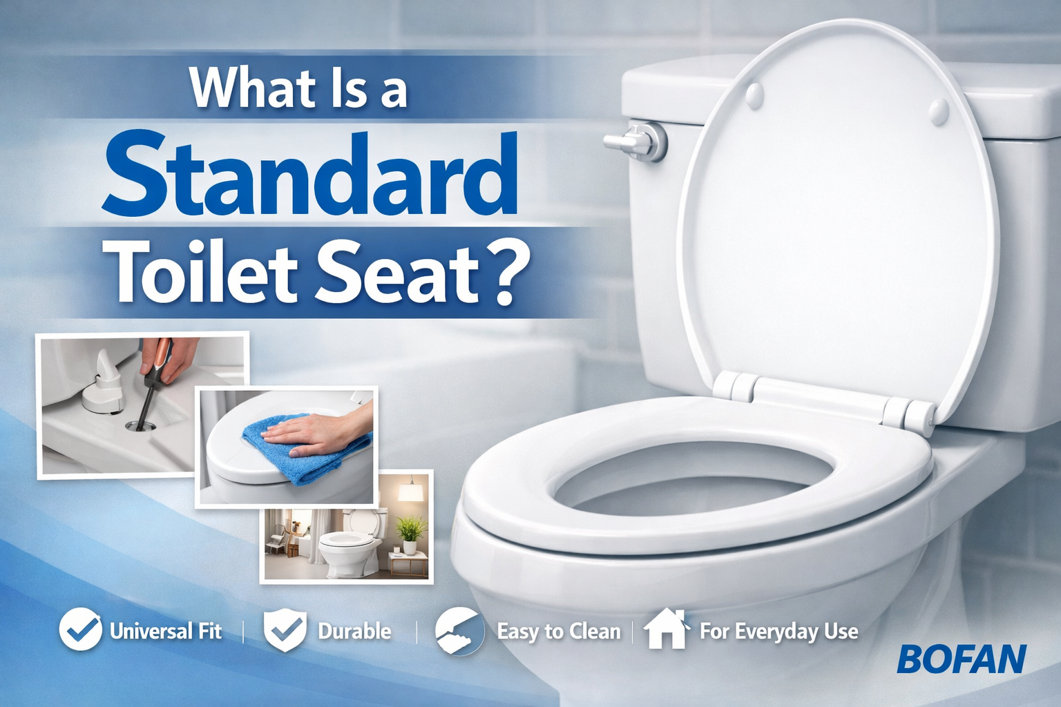 Что такое стандартное сиденье для унитаза?