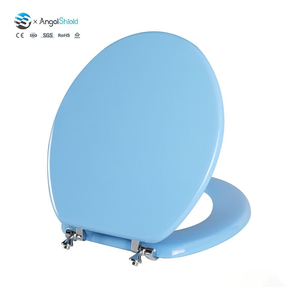 Big Toilet Seat Soft Close Blue – Elongated MDF | BOFAN