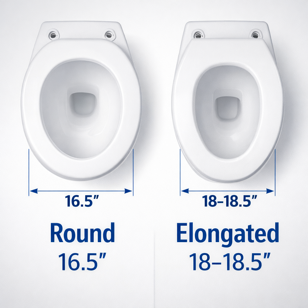 mesure toilet seat