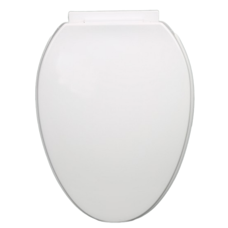 Elongated Plastic Toilet Seat – White PP Toilet Seat with Plastic Screws | BOFAN