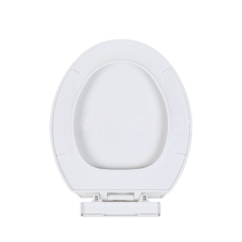 High Quality White Plastic Toilet Seat Cover with Durable Plastic Hinges | BOFAN