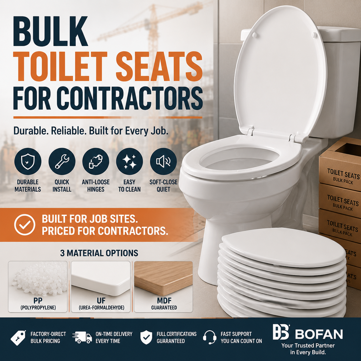 Bulk Toilet Seat Supply for Contractors
