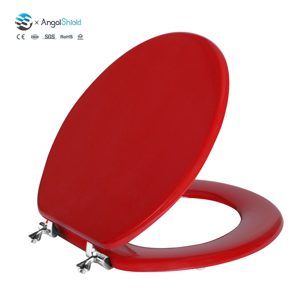 Comfort Toilet Seat Soft Close Red Finish – Durable MDF Material | BOFAN