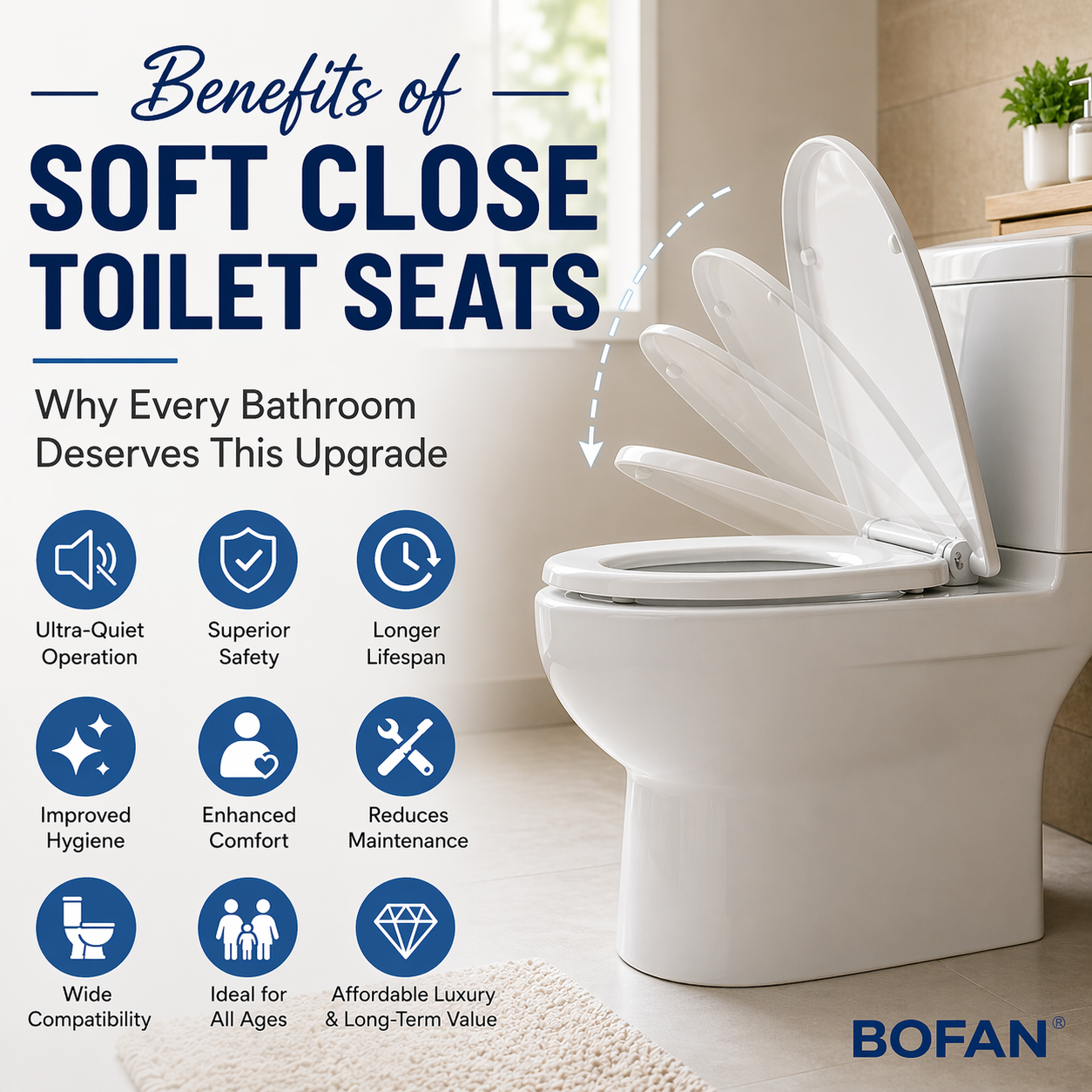 Benefits of Soft Close Toilet Seats