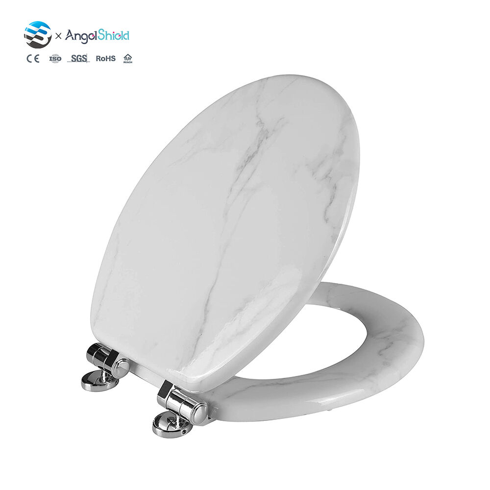 Toilet Seat Adjustable Slow Close No Slamming – Scratch-Resistant Molded Wood | BOFAN