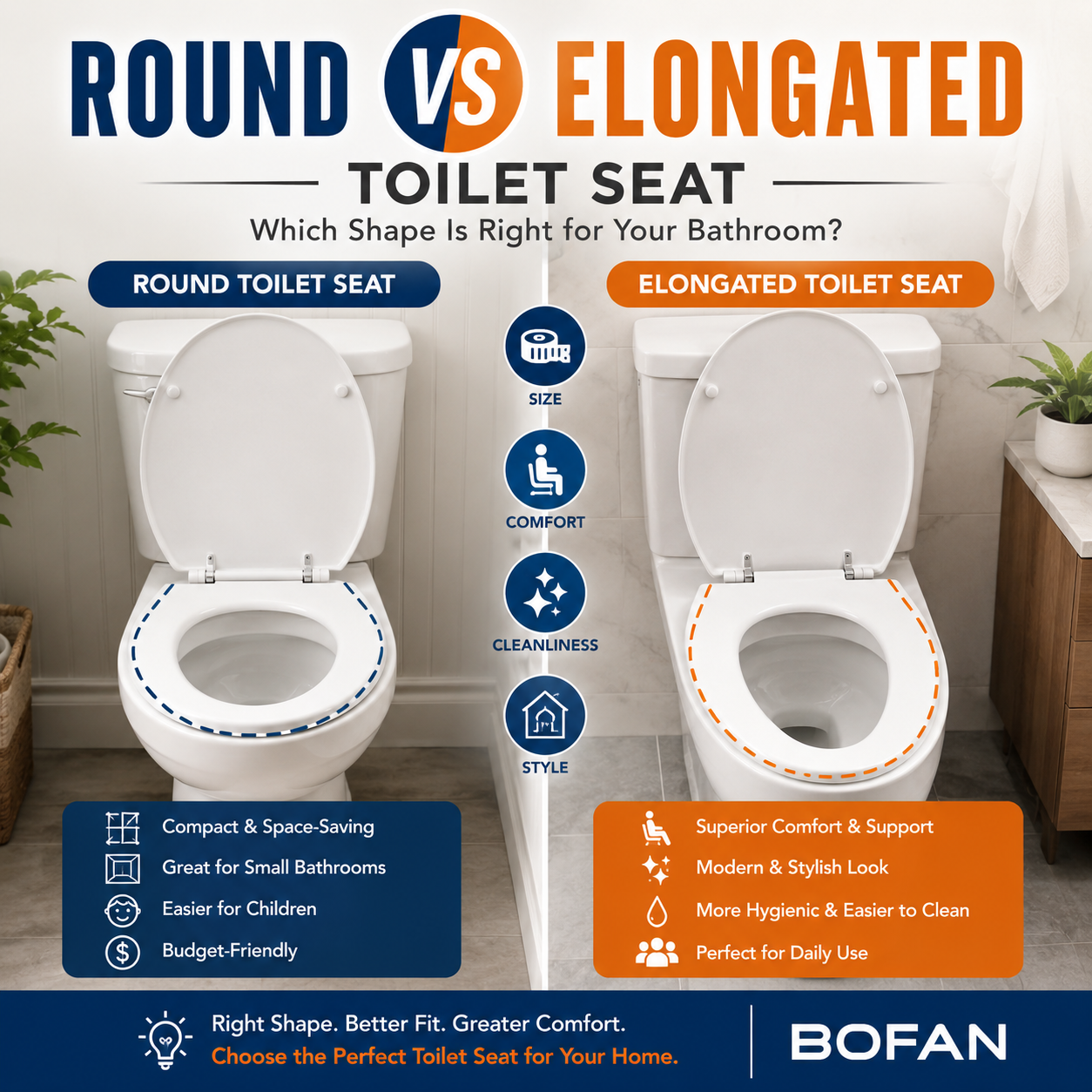 Round vs Elongated Toilet Seat