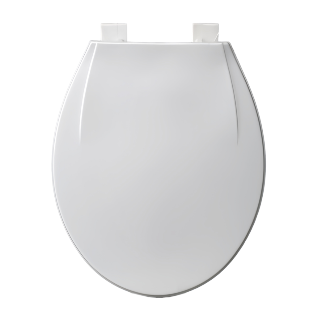 Universal Plastic Toilet Seat – White PP Toilet Seat with Plastic Screws | BOFAN