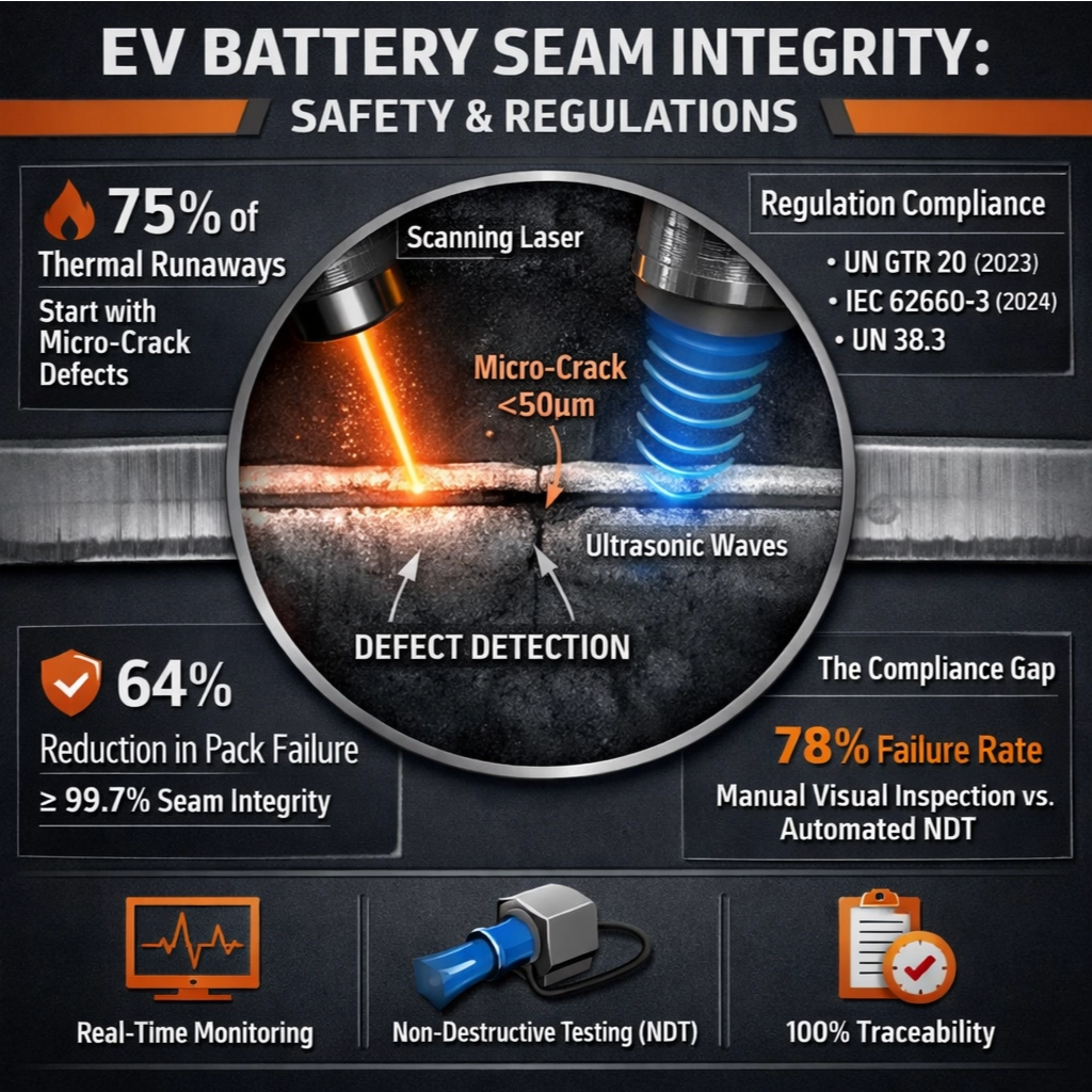 Regulatorische Warnung: Neue Sicherheitsvorschriften für EV-Batterien unterstreichen die Bedeutung der Nahtqualität