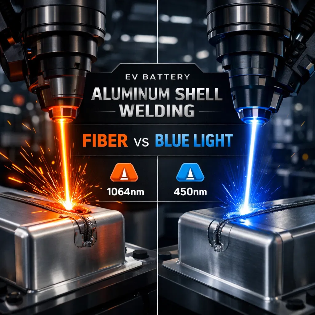 EV Battery Aluminum Shell Laser Welding Machine Recommendations: Fiber vs Blue Light Laser Comparison