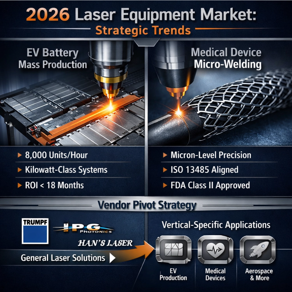 Investment Watch: Laser Equipment Vendors Target EV Battery and Medical Markets in 2026