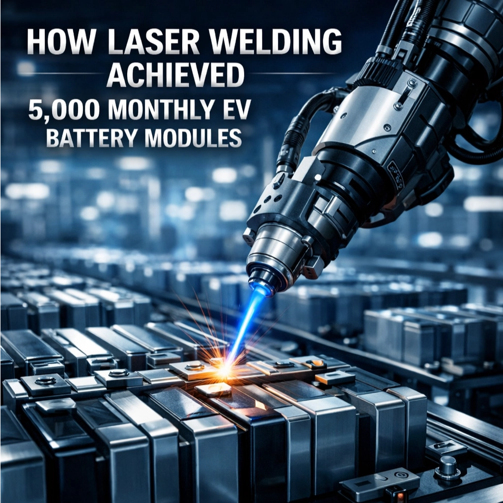 How Laser Welding Achieved 5,000 Monthly EV Battery Modules: Real Case Study