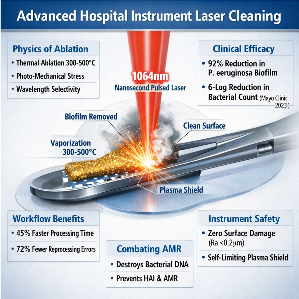 Krankenhausnachrichten: Laserreinigung erweist sich als wirksam gegen resistente Biofilme auf Instrumenten