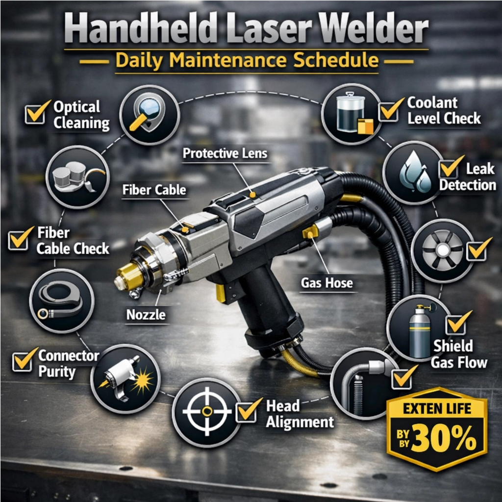 Handheld Laser Welder Daily Maintenance Schedule: 10 Checks for 30% Longer Life