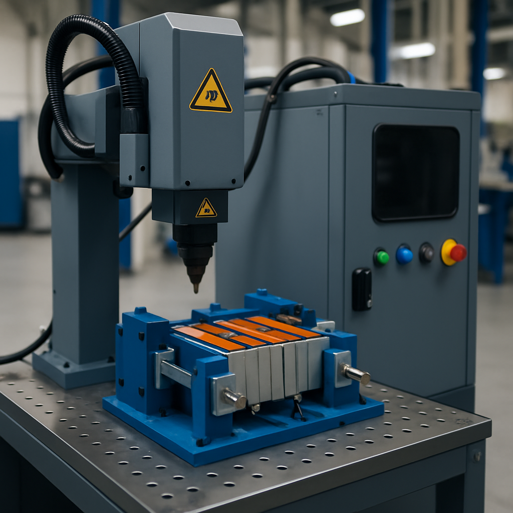 PrecisionLase PowerWeld Module System Provides High Throughput Laser Welding for EV Battery Module Assembly Lines