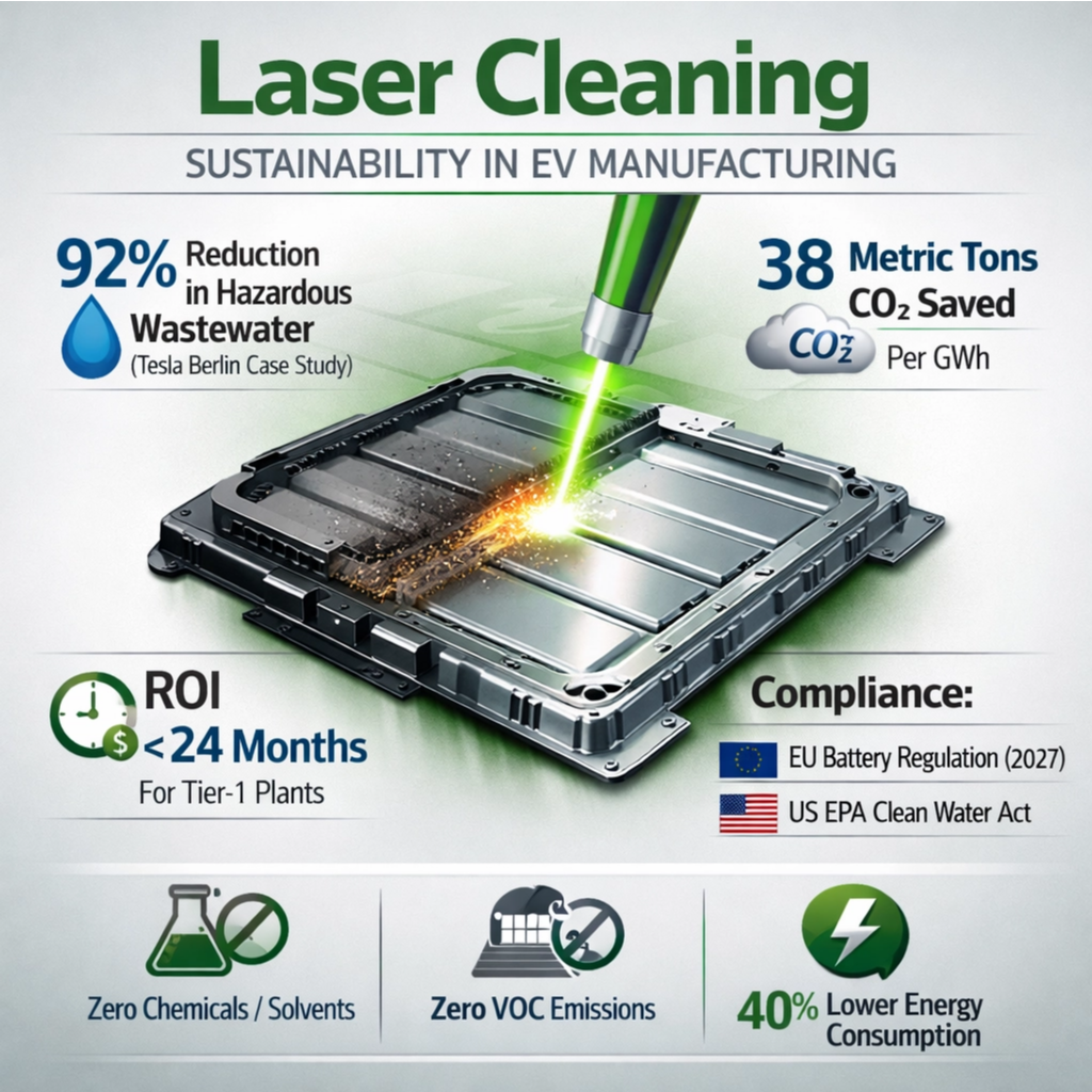 Nachhaltigkeitsnachrichten: Laserreinigung hilft EV-Werken, chemische Abwasseremissionen zu reduzieren