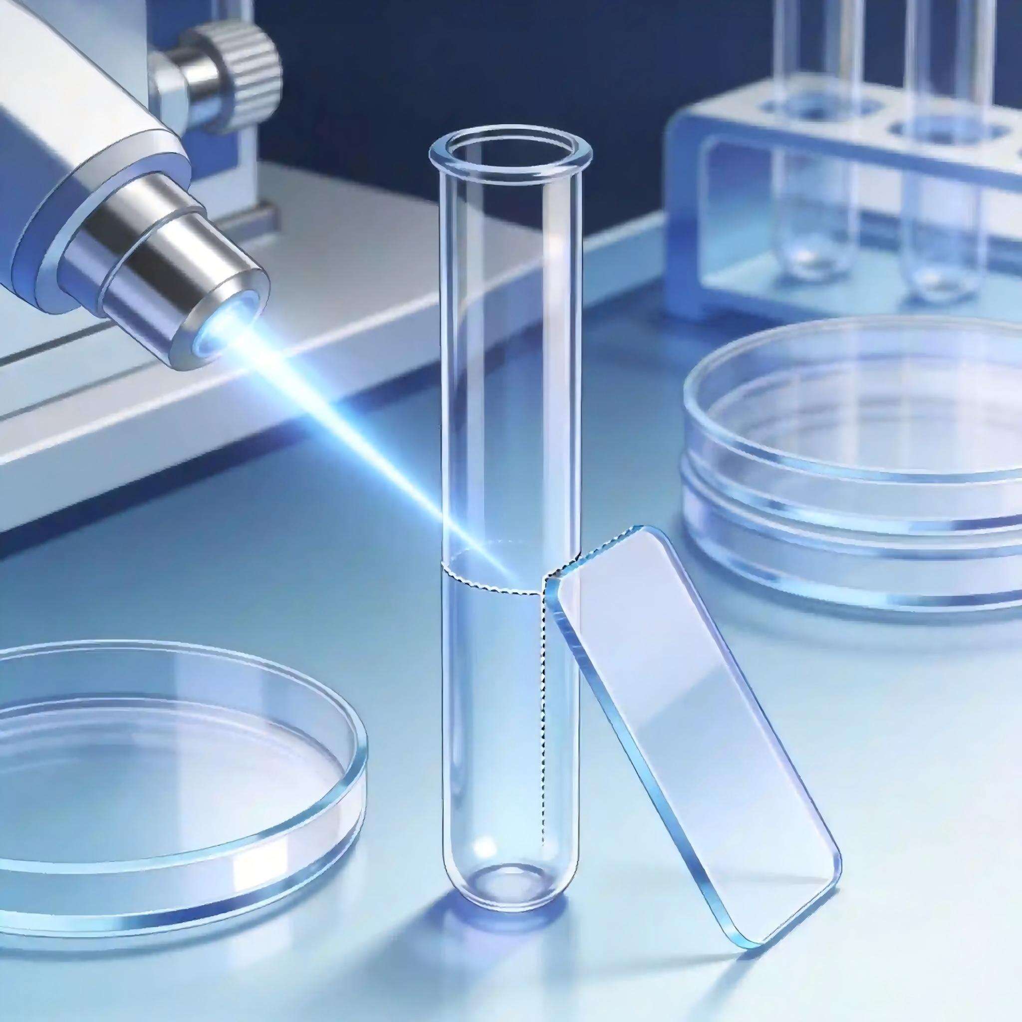 Laser Cutting of Medical Glass: Chip-Free Processing for Test Tubes and Coverslips