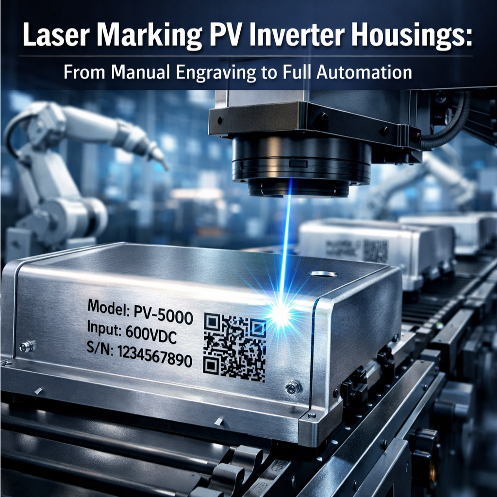 Laser Marking PV Inverter Housings: From Manual Engraving to Full Automation