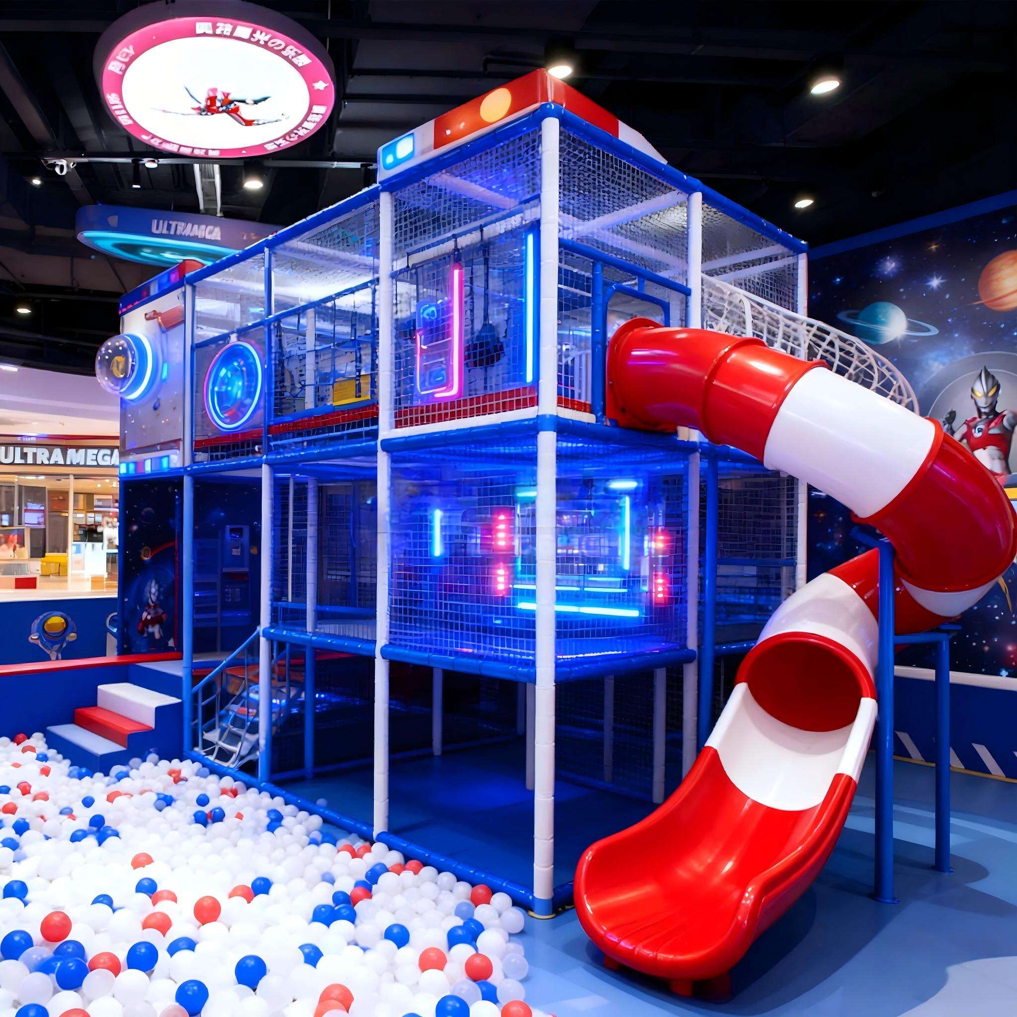 Custom-Themed Indoor Playground Soft-Play Set