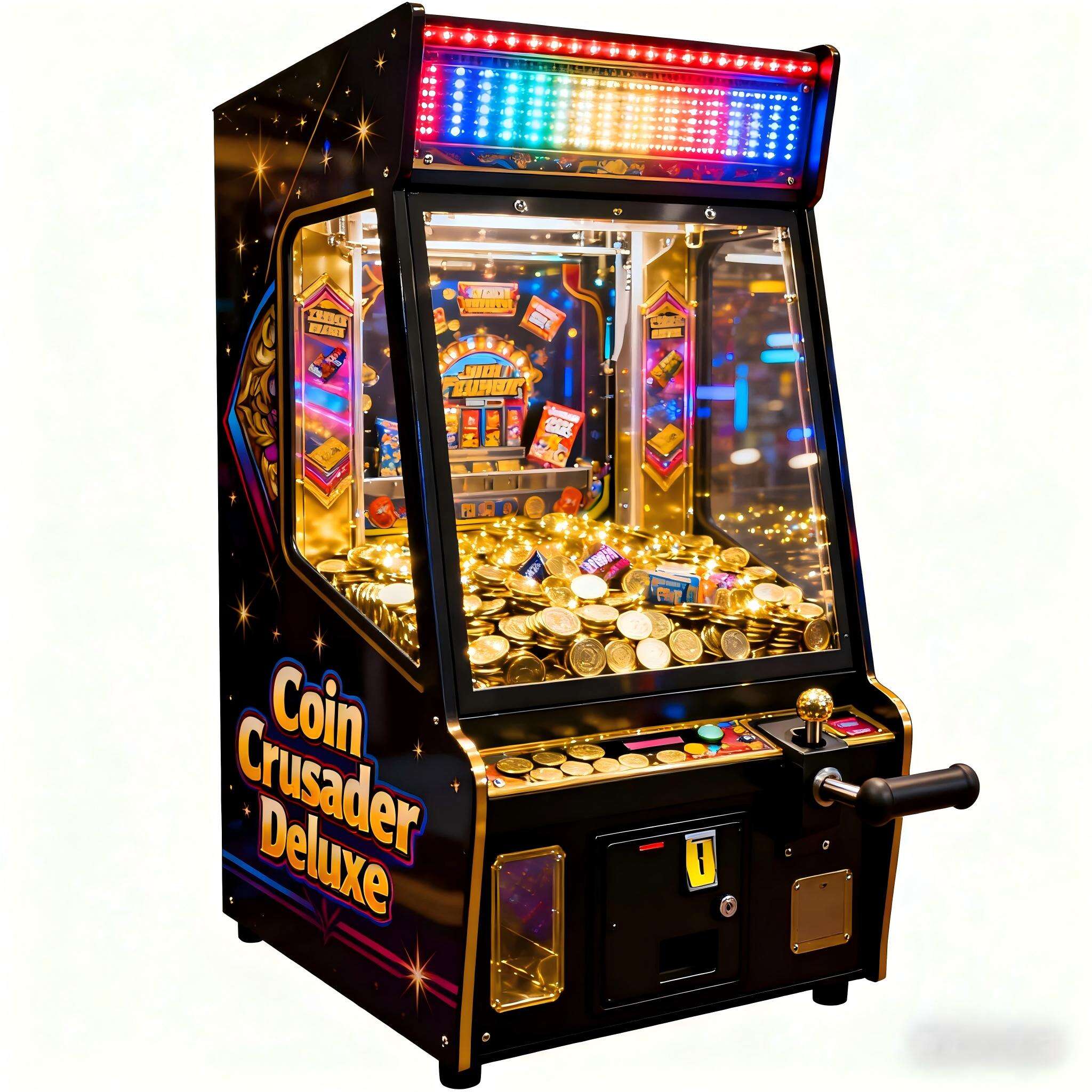 Coin Crusader Deluxe Pusher Machine