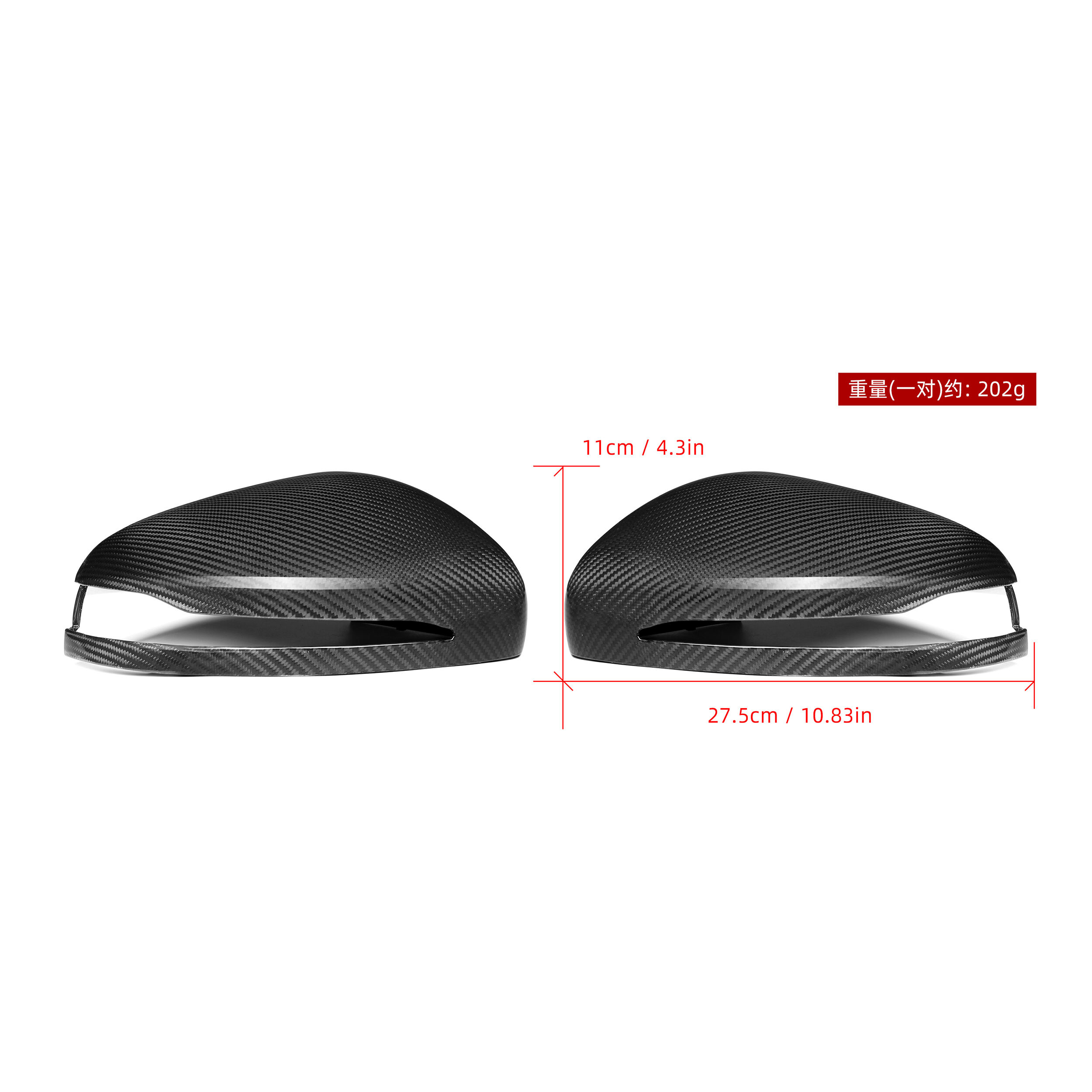 W464 Pure Carbon Replacement Side Mirrors Cover For Mercedes Benz G W464 2019+ GLE GLS Class 2020+  rearview mirror cover details