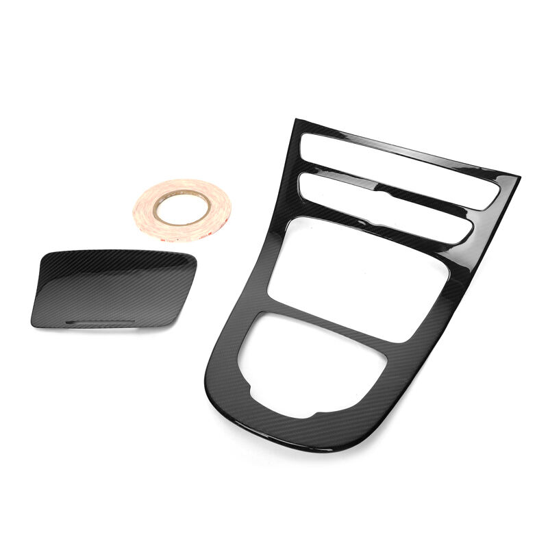 2PCS Copertura per finiture interne per Mercedes-Benz E Class W213 copertura in fibra di carbonio asciutta per cruscotto console incollata sugli interni  