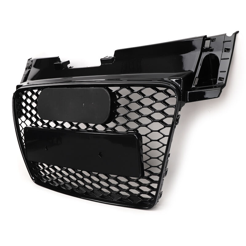 Bil ABS TTRS frontgrill for Audi TT bikubegrill for Audi TT 2008-2014 ansiktsløft mesh frontbumpersgrill  