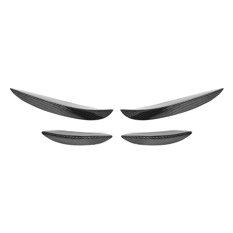 W205 Carbon Fiber Car Side splitter For Mercedes Benz C Class W205 C63S Sedan 2015-2018 Front Canards