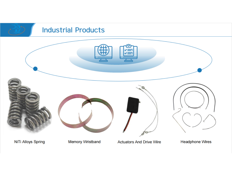 Industrial Application: Spring, wrist band, headphone wires, Actuator, air valve, robotic arm, etc.