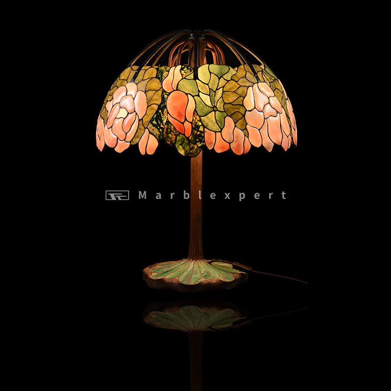 Tiffany table lamp /  high quality nature gemstone tiffany table lamp / semiprecious stone tiffany table lamp  / bed room classic LED lamps/ Baroque Style Modern Wedding & Living Room Lamp /Classic Luxury Lamp-6