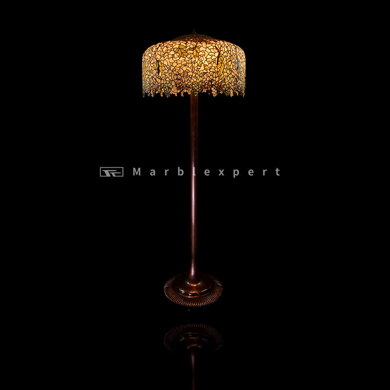Tiffany floor lamp/ high quality nature gemstone tiffany floor lamp/ semiprecious stone tiffany floor lamp /Baroque Style Modern Wedding & Living Room Lamp /Classic Luxury Lamp -3