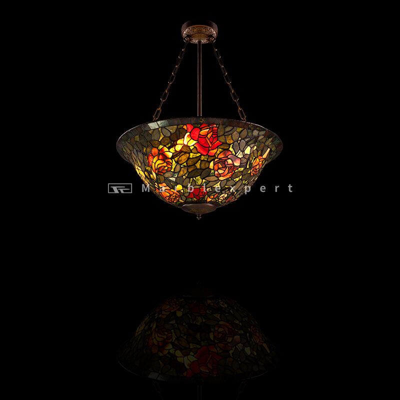 Tiffany hanging lighting /high quality nature gemstone tiffany hanging lighting/semiprecious stone tiffany hanging lighting/Baroque Style Modern lighting /Classic Luxury lightin-10g-10