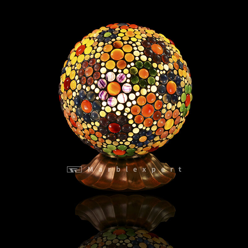 Tiffany table lamp /  high quality nature gemstone tiffany table lamp / semiprecious stone tiffany table lamp  / bed room classic LED lamps/ Baroque Style Modern Wedding & Living Room Lamp /Classic Luxury Lamp-2