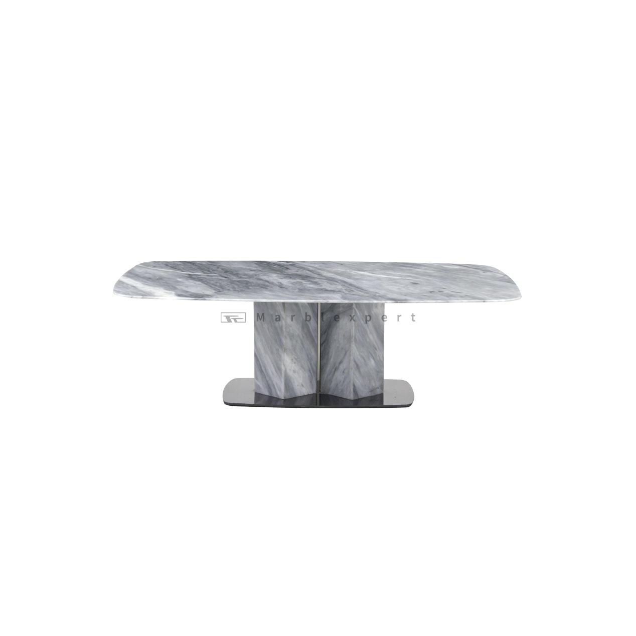  Living Room Stainless steel Marble Furniture Coffee Table