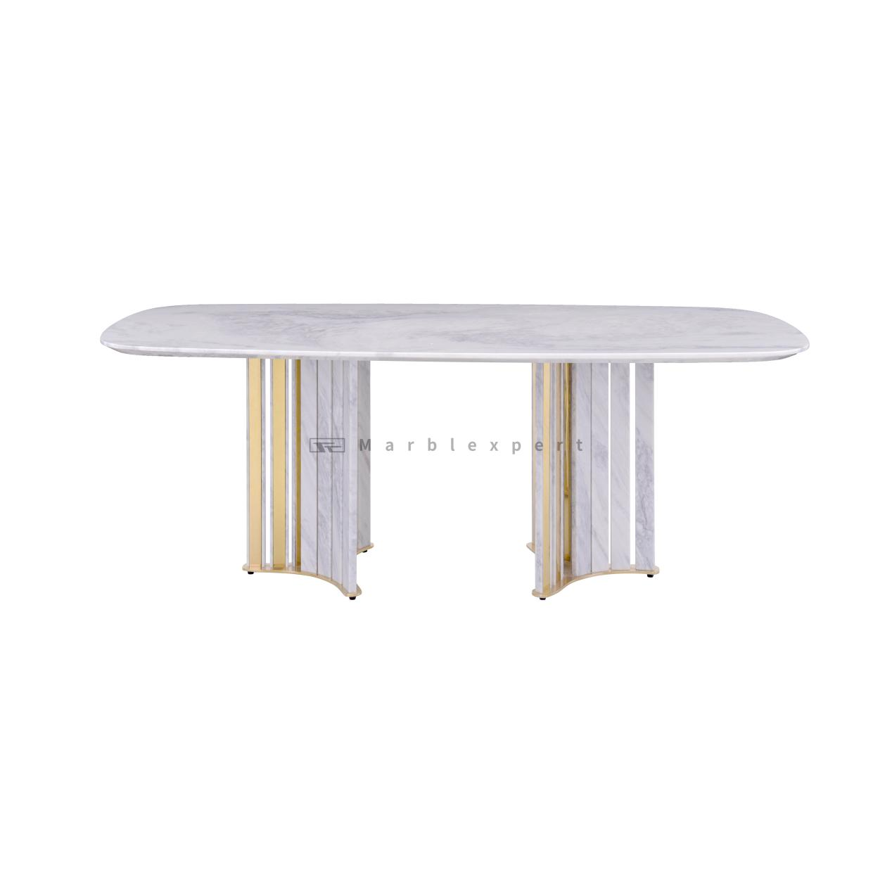 The First Choice for Modern Villa Dining Rooms! The Allure of Marble Dining Table Sets