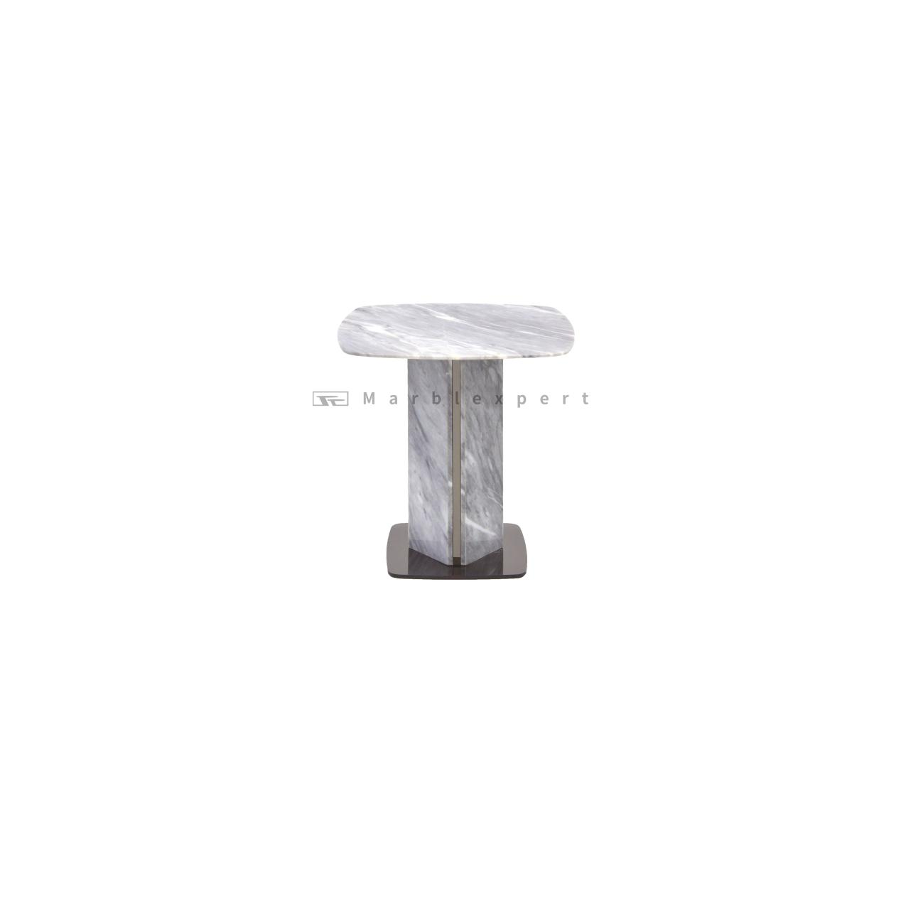 Living Room Stainless steel Marble Furniture Side Table
