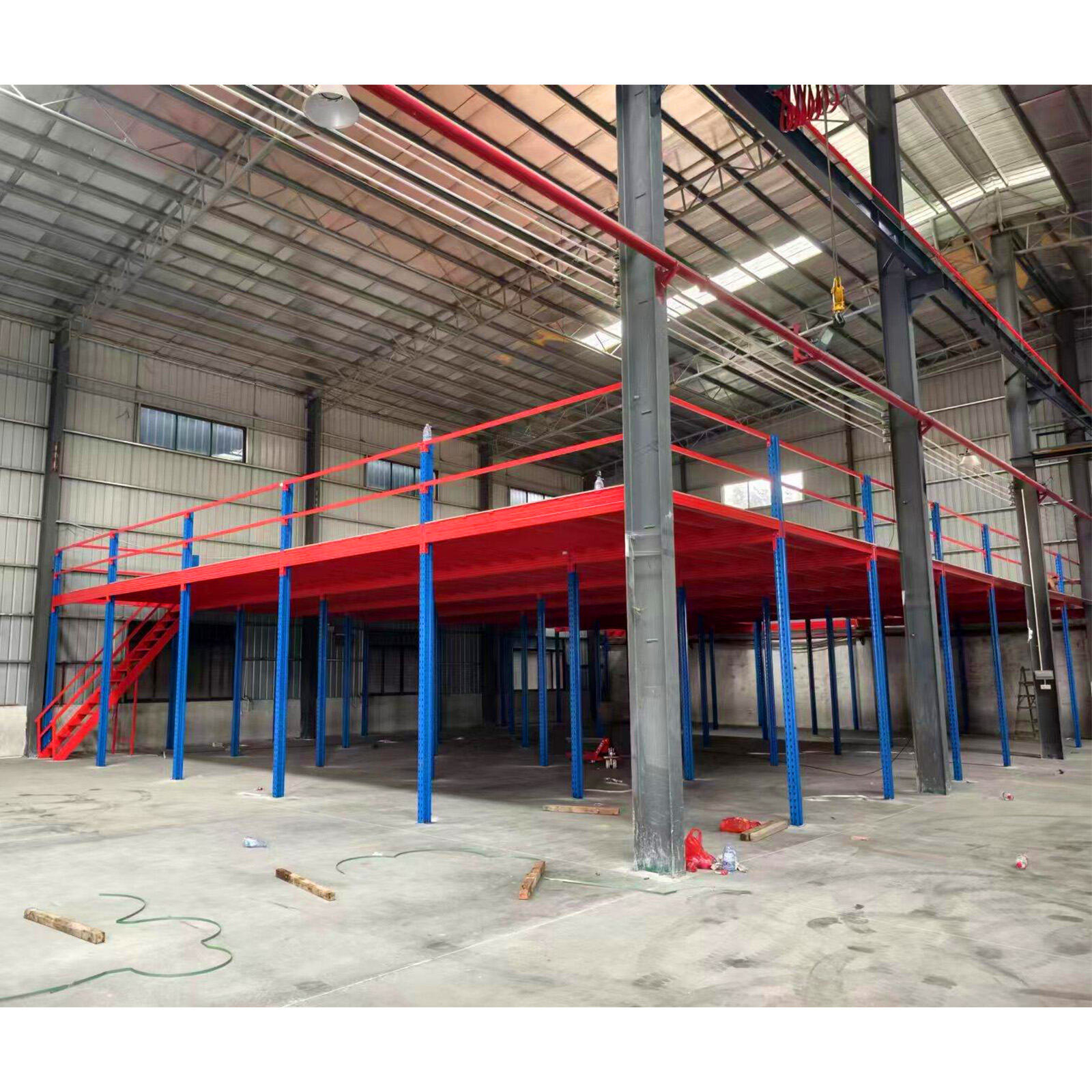 Shelving Supported Mezzanine Floor System for Warehouse Storage