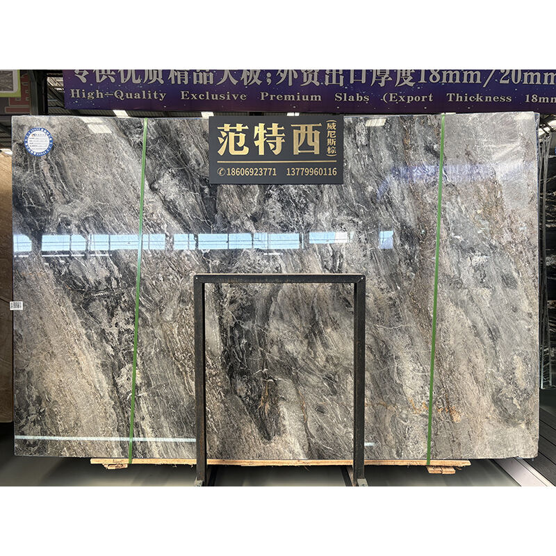 Luxury Blue Fantasy Marble Slabs – Ideal for Floors, Walls, Stairs & Countertops